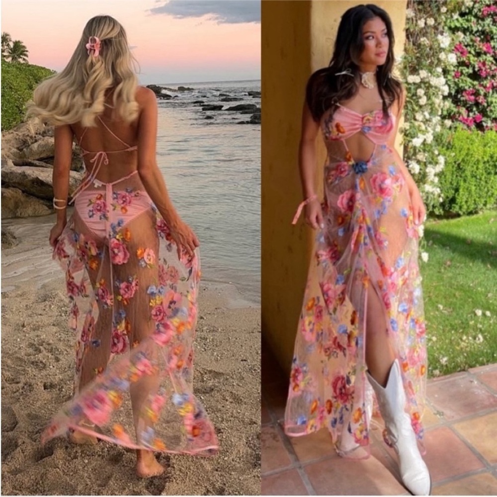 NEW For love and lemons Delaney maxi dress - Picture 1 of 16
